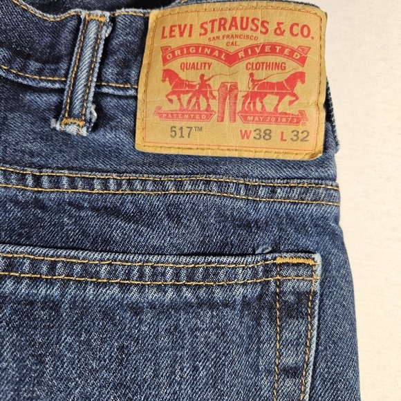 Levi's Jeans 517 Cattleman Bootcut Men's Size 38x32 - Picture 4 of 9
